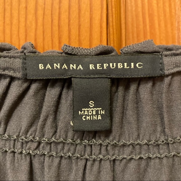 BANANA REPUBLIC modal/silk knotted neck detail shirt, size S - Picture 4 of 5